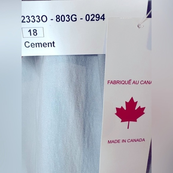 107. NWT Tribal Cement Gray Cropped Pant 18 - Picture 4 of 7